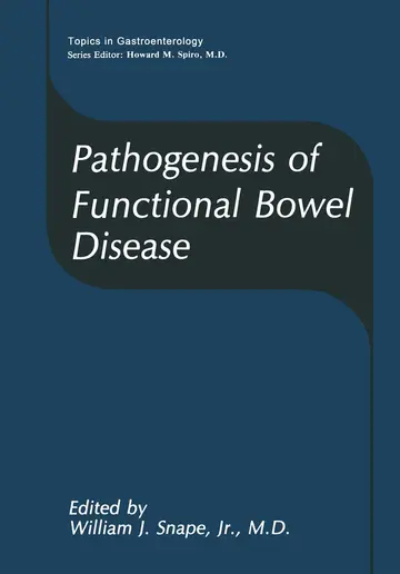 Cover of Pathogenesis of Functional Bowel Disease