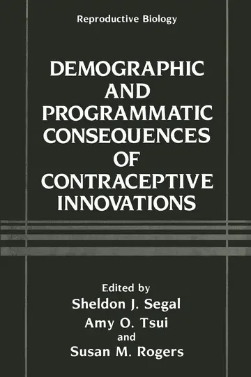 Cover of Demographic and Programmatic Consequences of Contraceptive Innovations