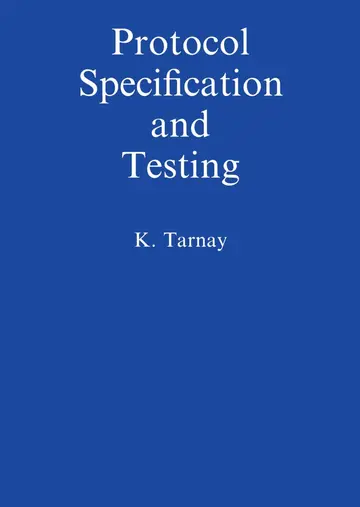 Cover of Protocol Specification and Testing