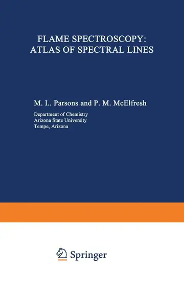 Cover of Flame Spectroscopy