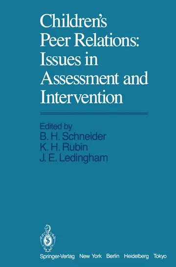 Cover of Children's Peer Relations
