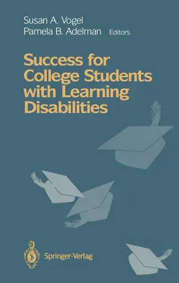Cover of Success for College Students with Learning Disabilities