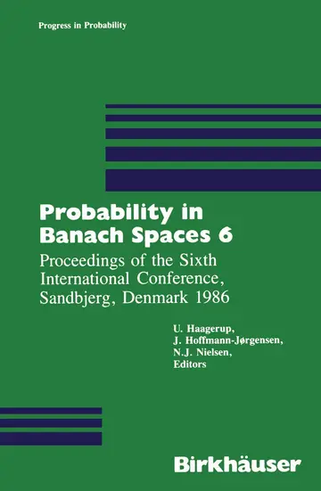 Cover of Probability in Banach Spaces 6