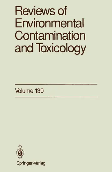 Cover of Reviews of Environmental Contamination and Toxicology