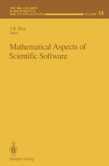 Cover of Mathematical Aspects of Scientific Software