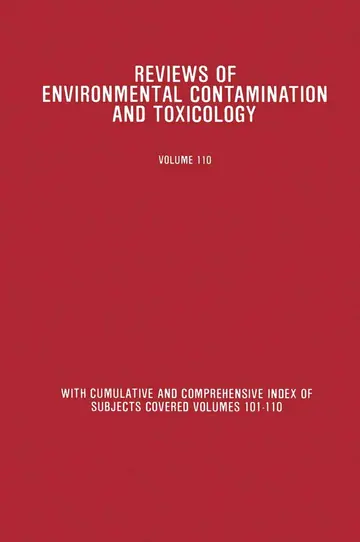 Cover of Reviews of Environmental Contamination and Toxicology