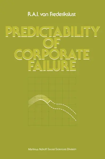 Cover of Predictability of corporate failure