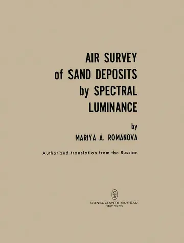 Cover of Air Survey of Sand Deposits by Spectral Luminance
