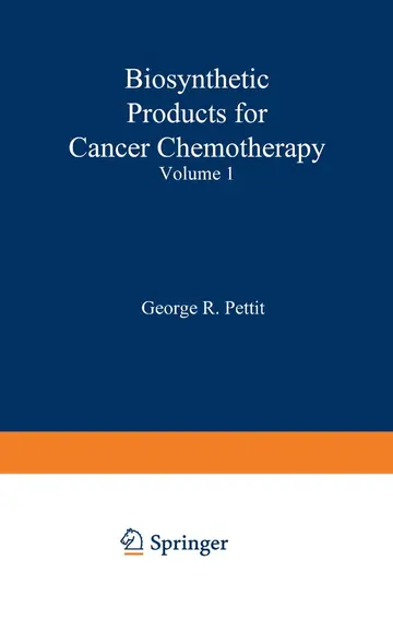 Cover of Biosynthetic Products for Cancer Chemotherapy