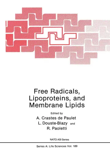 Cover of Free Radicals, Lipoproteins, and Membrane Lipids
