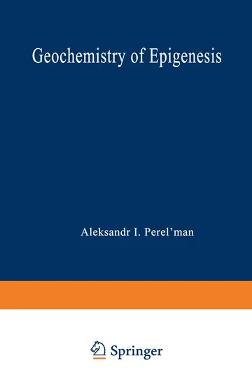 Cover of Geochemistry of Epigenesis