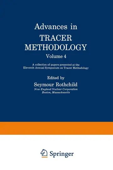 Cover of Advances in Tracer Methodology