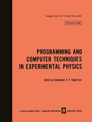 Cover of Programming and Computer Techniques in Experimental Physics