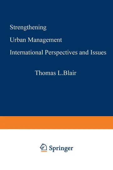 Cover of Strengthening Urban Management