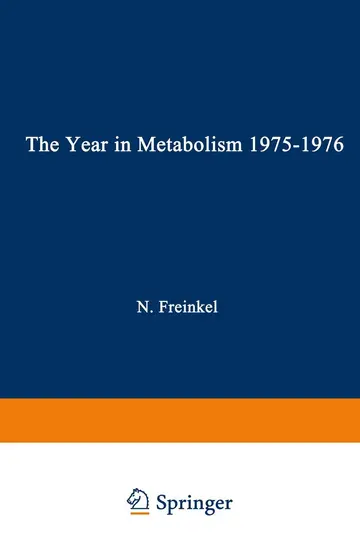 Cover of The Year in Metabolism 1975–1976