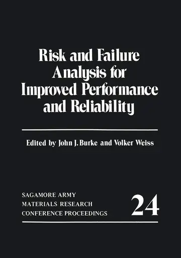 Cover of Risk and Failure Analysis for Improved Performance and Reliability