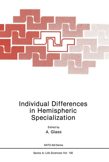Cover of Individual Differences in Hemispheric Specialization