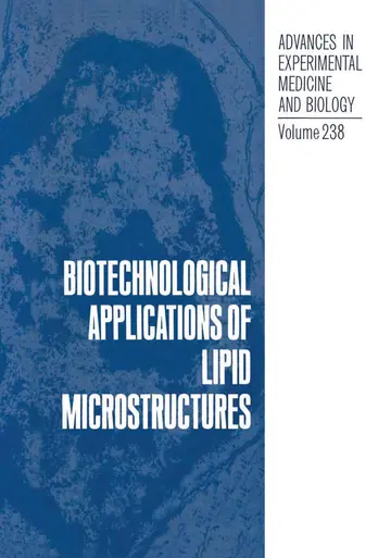 Cover of Biotechnological Applications of Lipid Microstructures