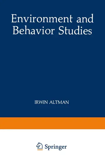 Cover of Environment and Behavior Studies