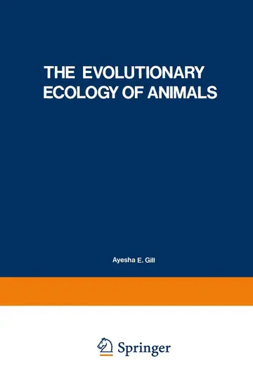 Cover of The Evolutionary Ecology of Animals