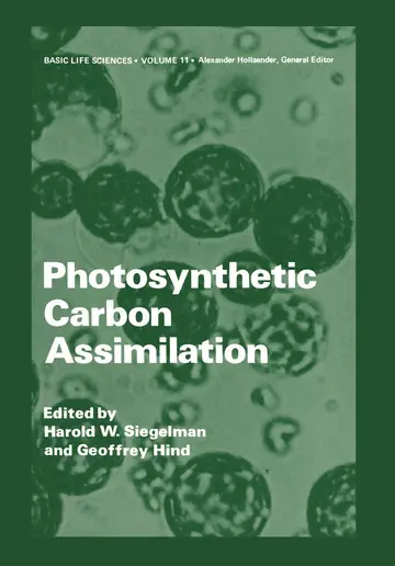 Cover of Photosynthetic Carbon Assimilation