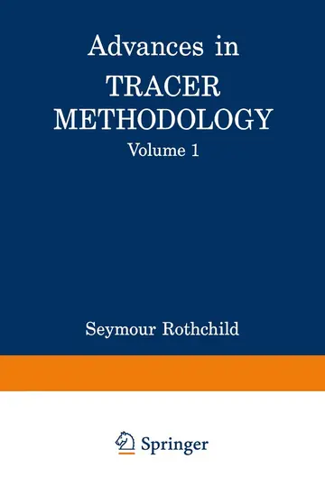 Cover of Advances in Tracer Methodology