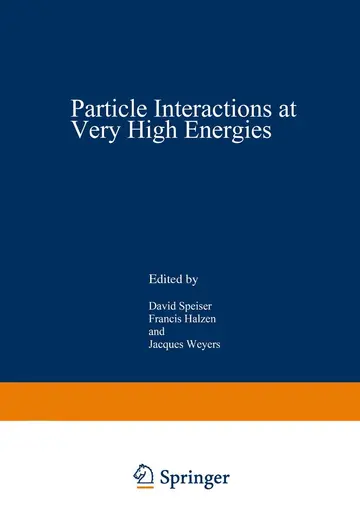Cover of Particle Interactions at Very High Energies