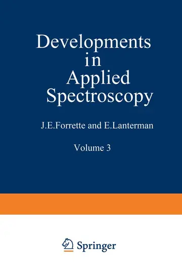 Cover of Developments in Applied Spectroscopy