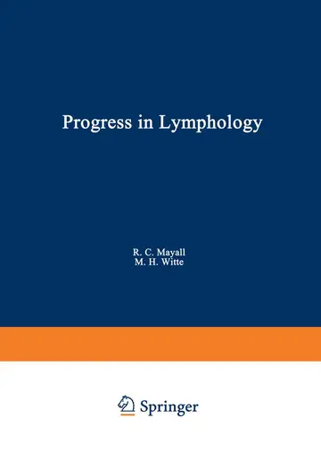 Cover of Progress in Lymphology
