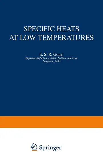 Cover of Specific Heats at Low Temperatures