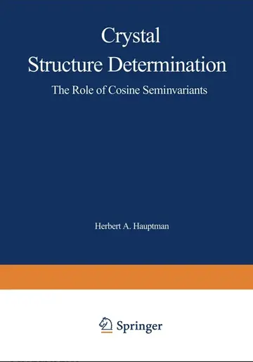 Cover of Crystal Structure Determination