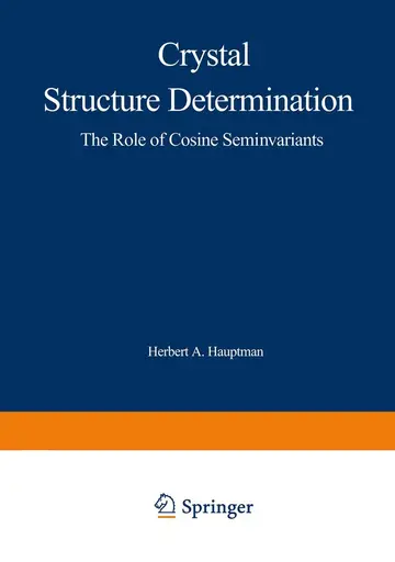Cover of Crystal Structure Determination