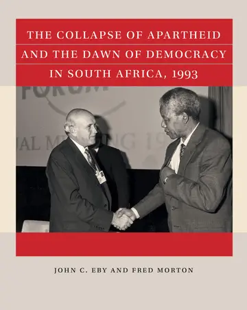 Cover of The Collapse of Apartheid and the Dawn of Democracy in South Africa 1993 (Reacting to the Past(tm))
