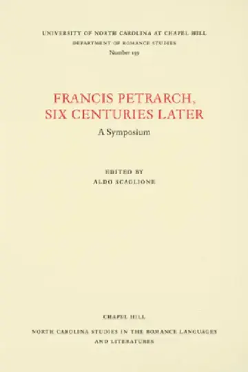 Cover of Francis Petrarch, Six Centuries Later