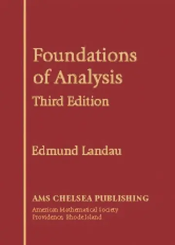 Cover of Foundations of Analysis