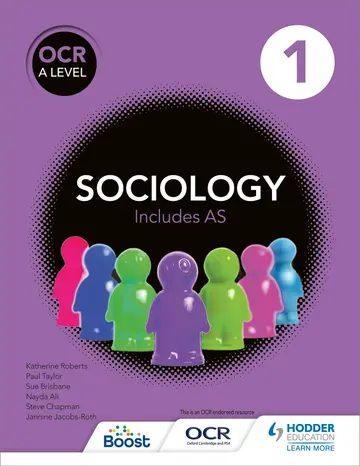 Cover of OCR Sociology for A Level Book 1