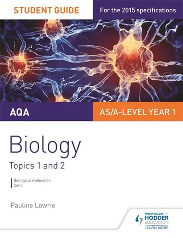 Cover of AQA AS/A Level Year 1 Biology Student Guide