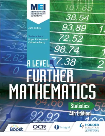 Cover of MEI A Level Further Mathematics Statistics 4th Edition
