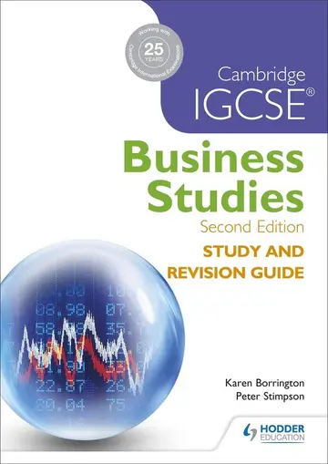 Cover of Cambridge IGCSE Business Studies, 2/e Study & Revision Gde