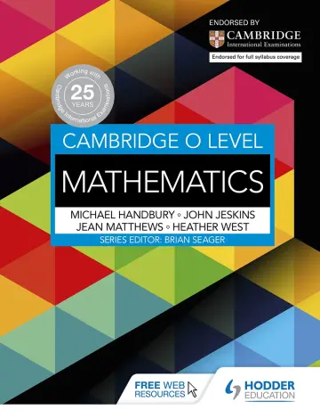 Cover of Cambridge O Level Mathematics