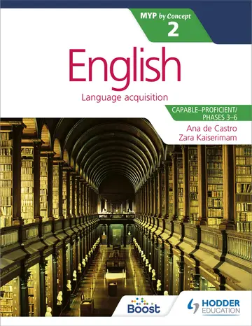 Cover of English for the IB MYP 2