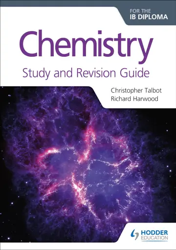 Cover of Chemistry for the Ib Diploma Study and Revision Guide