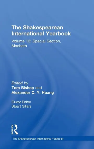 Cover of The Shakespearean International Yearbook