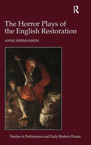 Cover of The Horror Plays of the English Restoration