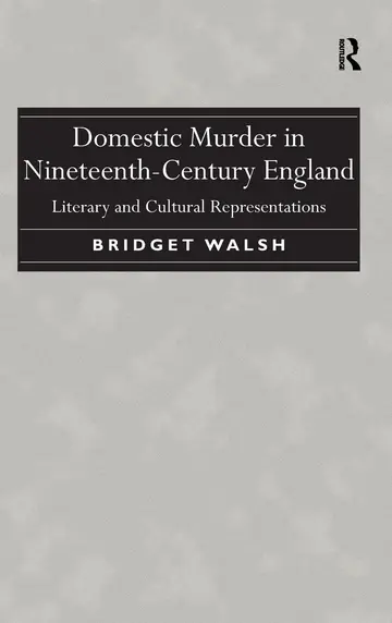 Cover of Domestic Murder in Nineteenth-Century England