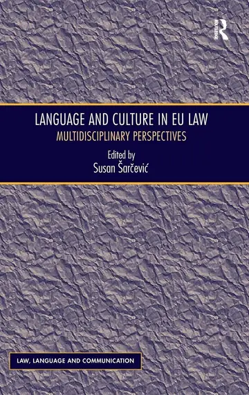 Cover of Language and Culture in EU Law