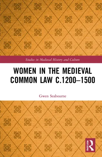 Cover of Women in the Medieval Common Law c.1200–1500