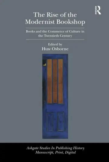 Cover of The Rise of the Modernist Bookshop