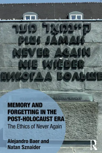 Cover of Memory and Forgetting in the Post-Holocaust Era
