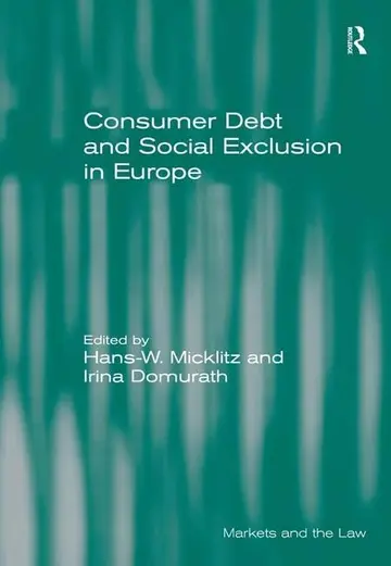 Cover of Consumer Debt and Social Exclusion in Europe